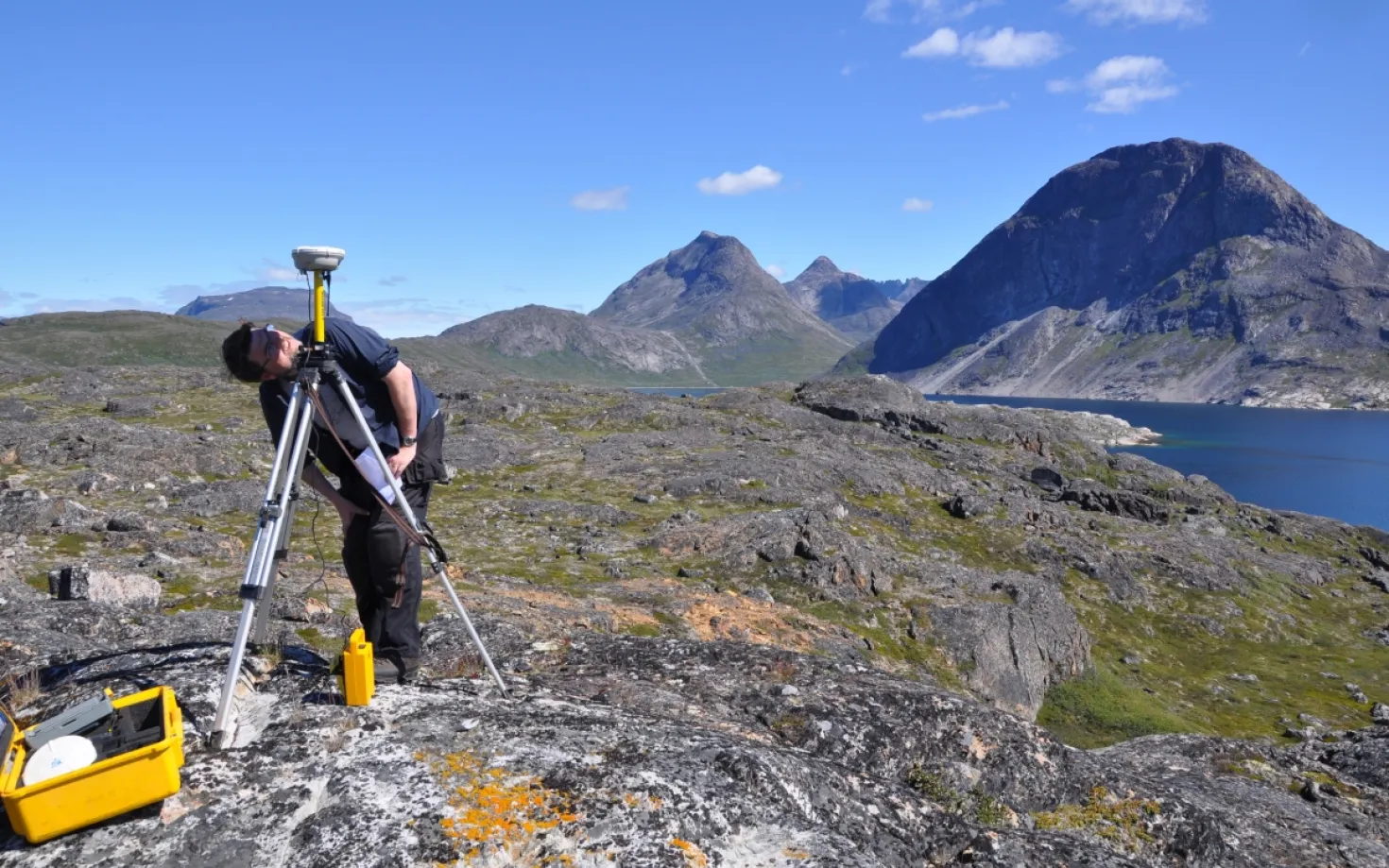 Orri Vésteinsson doing research in Greenland
