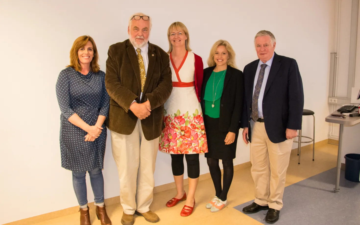 Hlíf Steingrímsdóttir, Þórarinn Gíslason, Erna Sif Arnardóttir, Erla Björnsdóttir and Alan I. Pack.