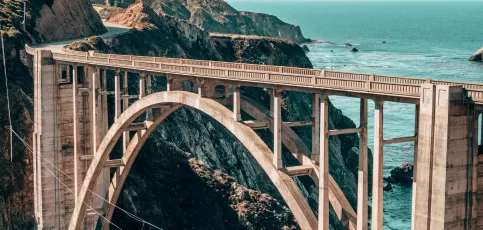Bridge by the sea