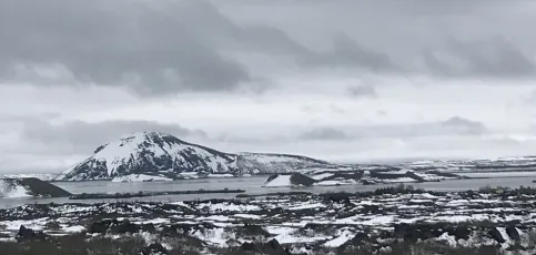 Mývatn in the winter-time