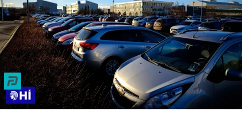 Car parked at campus