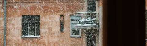 House in snow