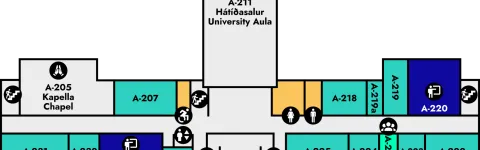 Main Building, floor plan, 2nd floor