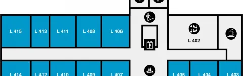 Lögberg, floor plan, 4th floor