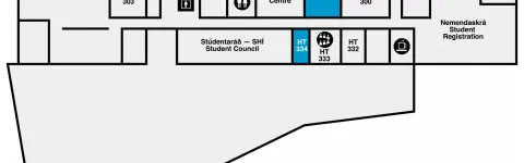 Háskólatorg, University Centre, floor plan, 3rd floor