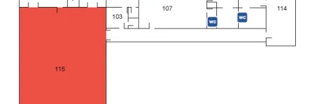 University Gym, floor plan, 1st floor