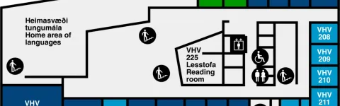 Veröld - House of Vigdís, floor plan, 2nd floor