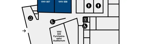 Veröld - House of Vigdís, floor plan, basement