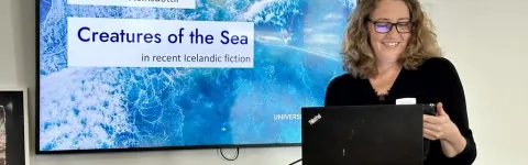 Auður Aðalsteinsdóttir, lecture, Creatures of the Sea