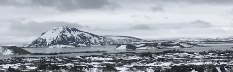 Mývatn in the winter-time