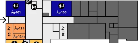 Árnagarður, Floor plan, 1st floor