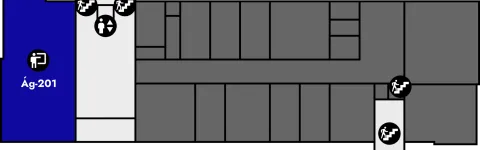 Árnagarður, Floor plan, 2nd floor