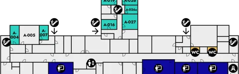 Aðalbygging, Main Building, Floor plan, Basement