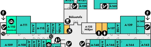 Aðalbygging, Main Building, Floor plan, 1st floor