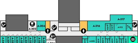Aðalbygging, Main Building, Floor plan, 3rd floor