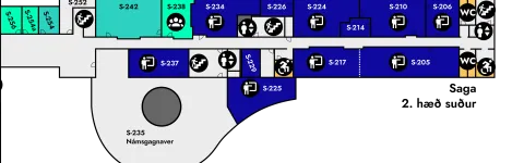 Saga, floor plan, 2nd floor south