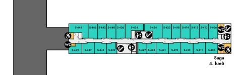 Saga, floor plan, 4th floor all