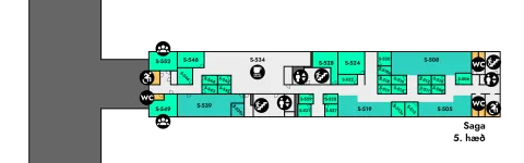 Saga, floor plan, 5th floor all