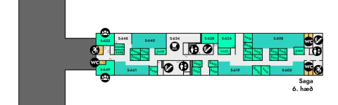 Saga, floor plan, 6th floor all
