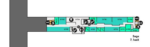 Saga, floor plan, 7th floor all