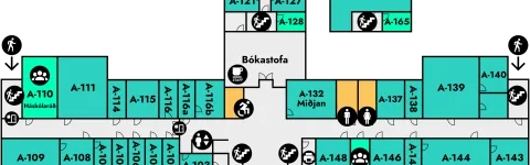 Floor plan of the first floor in the Main Building