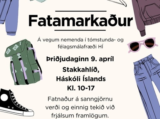 Let's support good causes - clothing market in Stakkahlíð