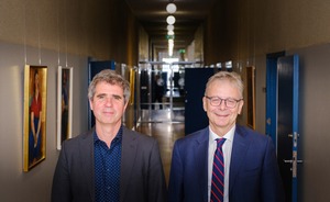 New Secretary General of Aurora with the Rector of the University of Iceland