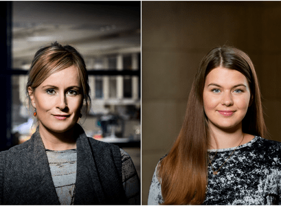 Unnur Anna Valdimarsdóttir, professor of epidemiology at the University of Iceland, and Anna Bára Unnarsdóttir, project manager and doctoral student at the University of Iceland's Centre of Public Health Sciences and first author of the article.