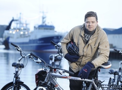  Daði Hall with his bikes