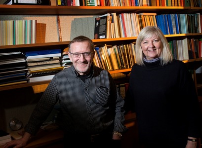 Höskuldur Þráinsson, Professor Emeritus at the Faculty of Icelandic and Comparative Cultural Studies and Birna Arnbjörnsdóttir, Professor at the Faculty of Languages and Culture. 