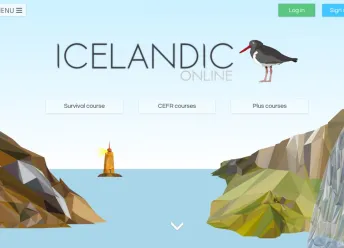 Icelandic online screenshot
