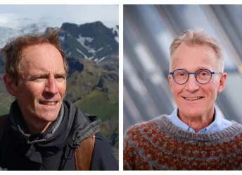 Eric Oelkers, Guest Professor at the University of Iceland, and Sigurður Reynir Gíslason, Professor at the Institute of Earth Sciences at the University of Iceland.