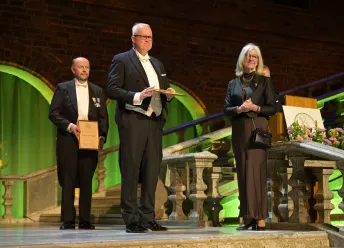 Jón Geir Pétursson, professor of environmental and sustainability studies at the University of Iceland at the KSLA induction ceremony.