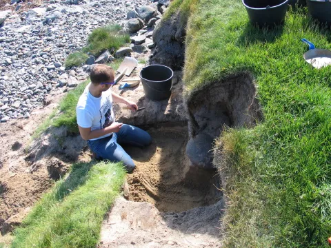 Man digging