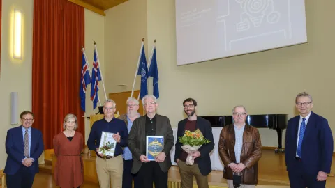 Winners of the First prize of University of Iceland Science and Innovation Award, in the category of Society.