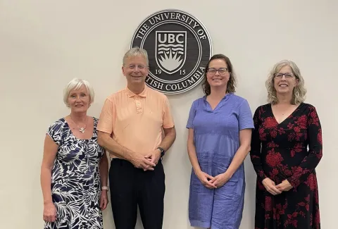 Rector with his wife and representatives from the International Division at the University of British Columbia.