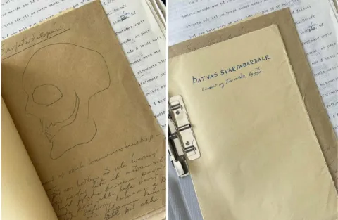 Papers from Kristján Eldjárn.