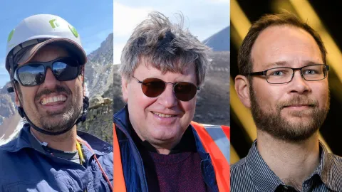 Gregory De Pascale, Þorvaldur Þórðarson and Halldór Geirsson from the University of Iceland.