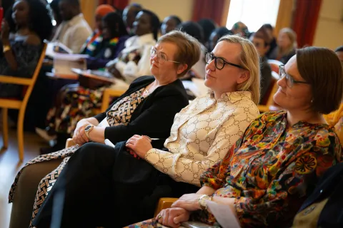 Silja Bára R. Ómarsdóttir, Rector of UI, and Þorbjörg Sigríður Gunnlaugsdóttir, Minister of Justice.