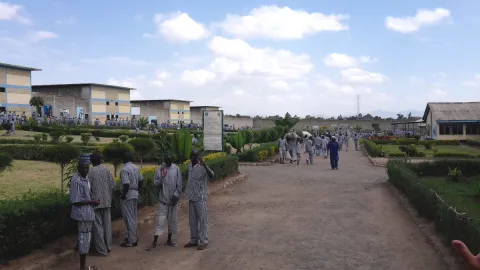 Learning system in a suitcase used in prisons in Kenya