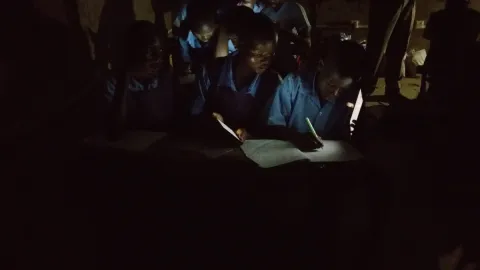 Learning system in a suitcase used in prisons in Kenya