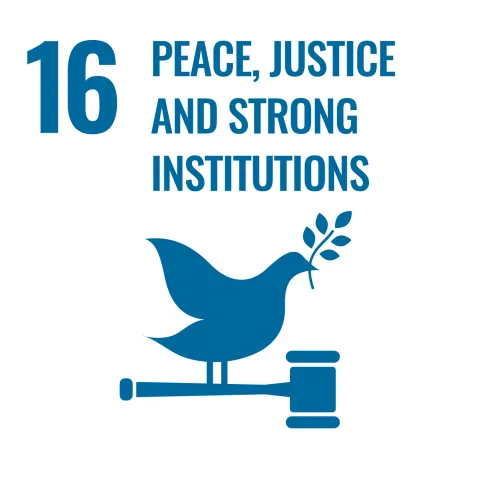 UN SDG 16 - Peace, Justice and strong Institutions