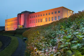 University of Iceland, Main building in the twilight