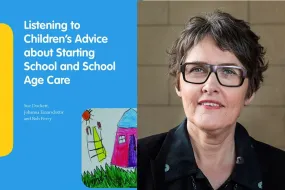 Jóhanna Einarsdóttir and a book cover: Listening to Children’s Advice about Starting School and School Age Care