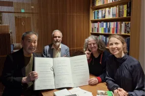 Haruki Murakami, Geir Sigurðsson, Ólöf Garðarsdóttir and Kristín Ingvarsdóttir. 