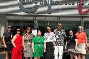 Ferðafélagar frá HÍ í Tarragona á Spáni