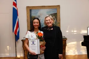 Alexandra K. Hafsteinsdóttir received the President of Iceland Innovation Prize on Tuesday