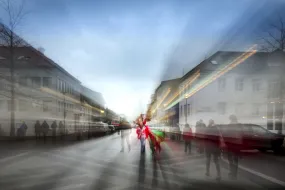 People at Skólavörðuholt, Reykjavík