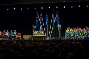 From a graduation ceremony in University of Iceland