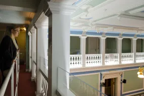 Inside the Parliament house of Iceland